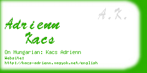 adrienn kacs business card